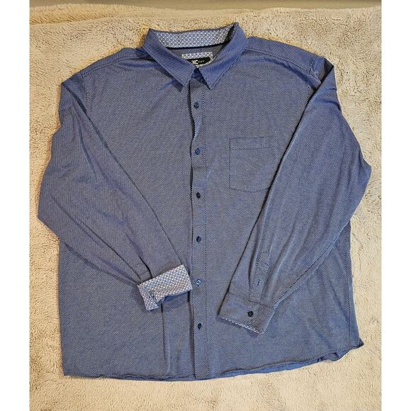 Johnson & Murphy XC Flex® Stretch Long-Sleeve Shirt Button Down Casual Sz XXXL - Picture 12 of 12